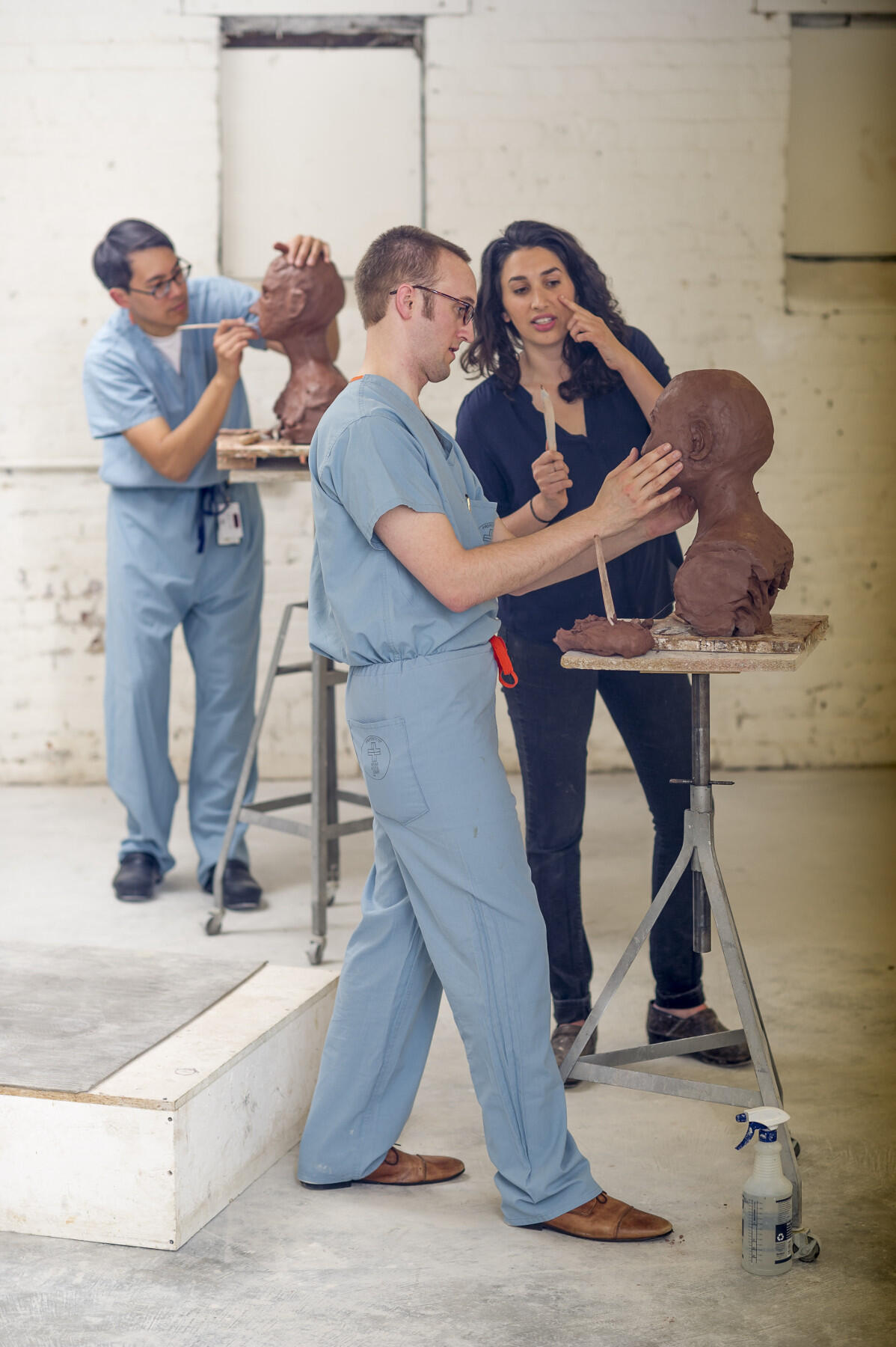 Art and science come together frequently through collaborations between the VCU's medicine and arts schools. (Photo by Allen Jones, University Relations)