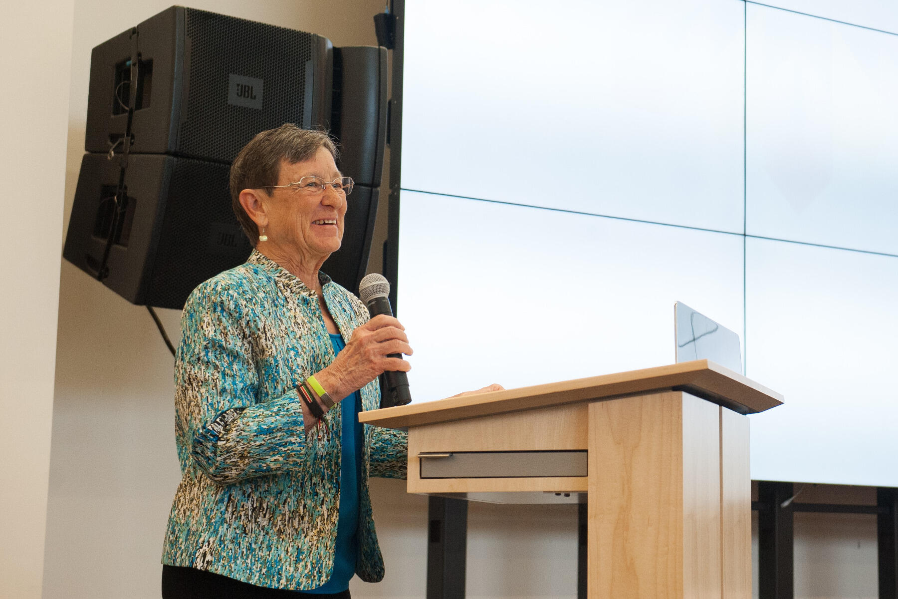 Camilla Buchanan, M.D., a VCU School of Medicine alumna, gave the keynote address. Photos by Steven Casanova, University Marketing.