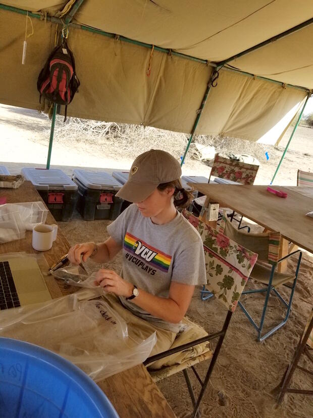 As part of her work with the Ledi-Geraru Research Project, Rector Verrelli's job was to survey with other project members, "basically going to the areas where we know the age of the fossils, and looking for things that we can identify," she said.