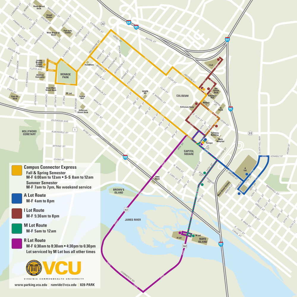 A glance at changes to VCU's Campus Connector route.