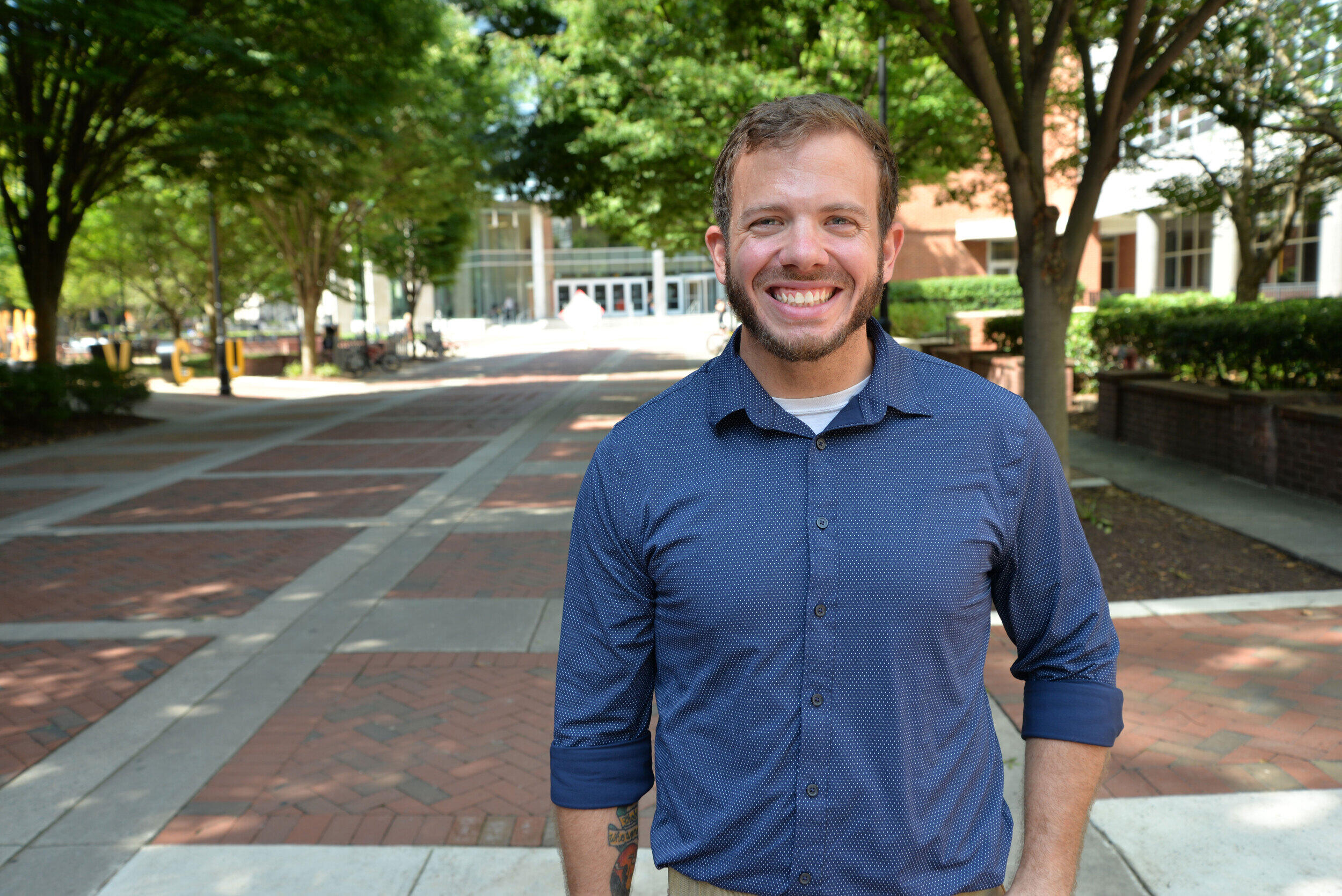 “The big takeaway here is that [a] genetic predisposition [to alcohol consumption] was stronger in people not in a relationship compared to people in a relationship for all those different levels of severity in drinking,” said Peter Barr, Ph.D., a post-doctoral researcher. (Photo by Brian McNeill, University Public Affairs)