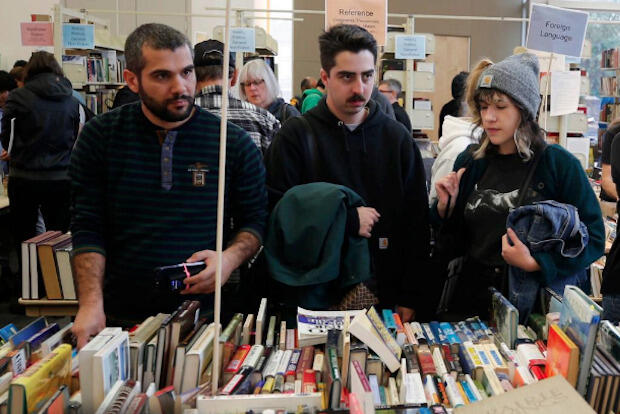 Patrons at the Friends of VCU Libraries book sale in October 2018.