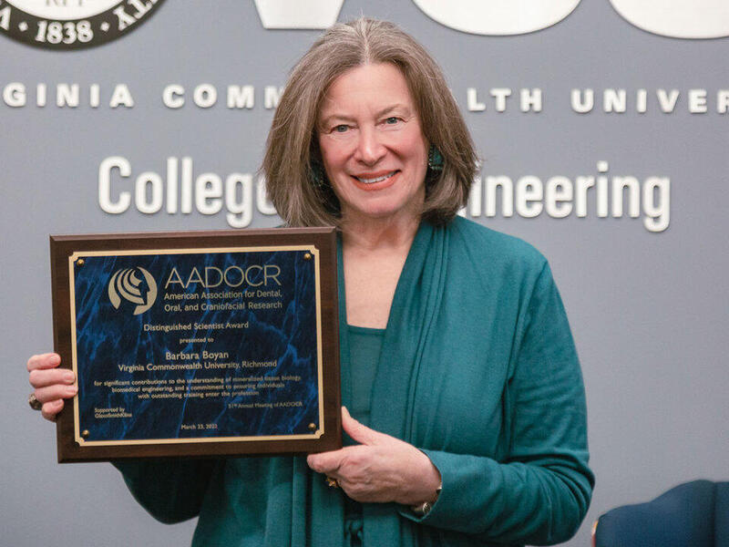A nationally acclaimed researcher and entrepreneur, Barbara Boyan, Ph.D., is focused on research in all aspects of bone and cartilage biology. (VCU Engineering)