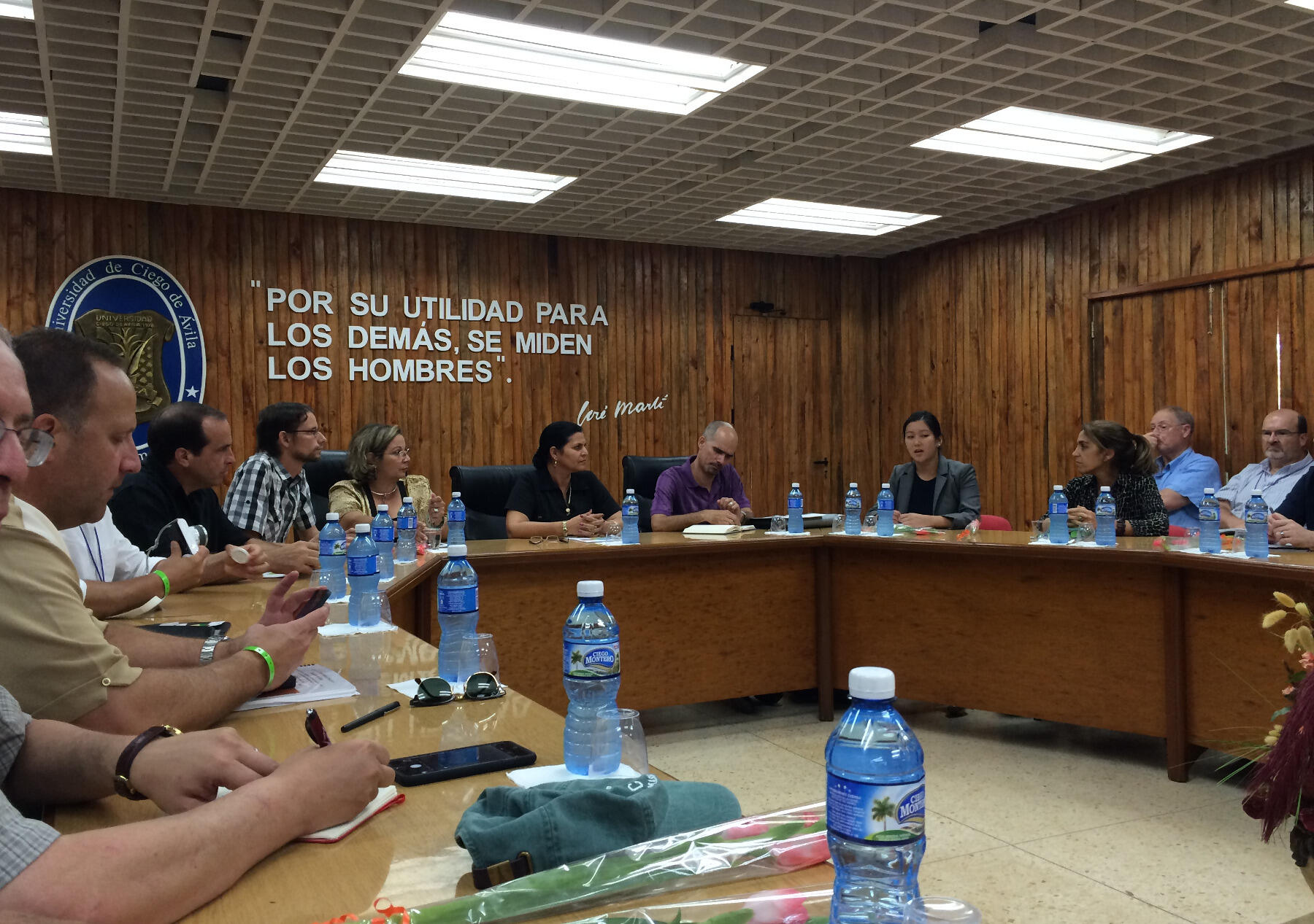 The Universidad de Ciego de Avila was one of the institutions on the delegation's itinerary.
<br>Photo by Joann Richardson, VCU
