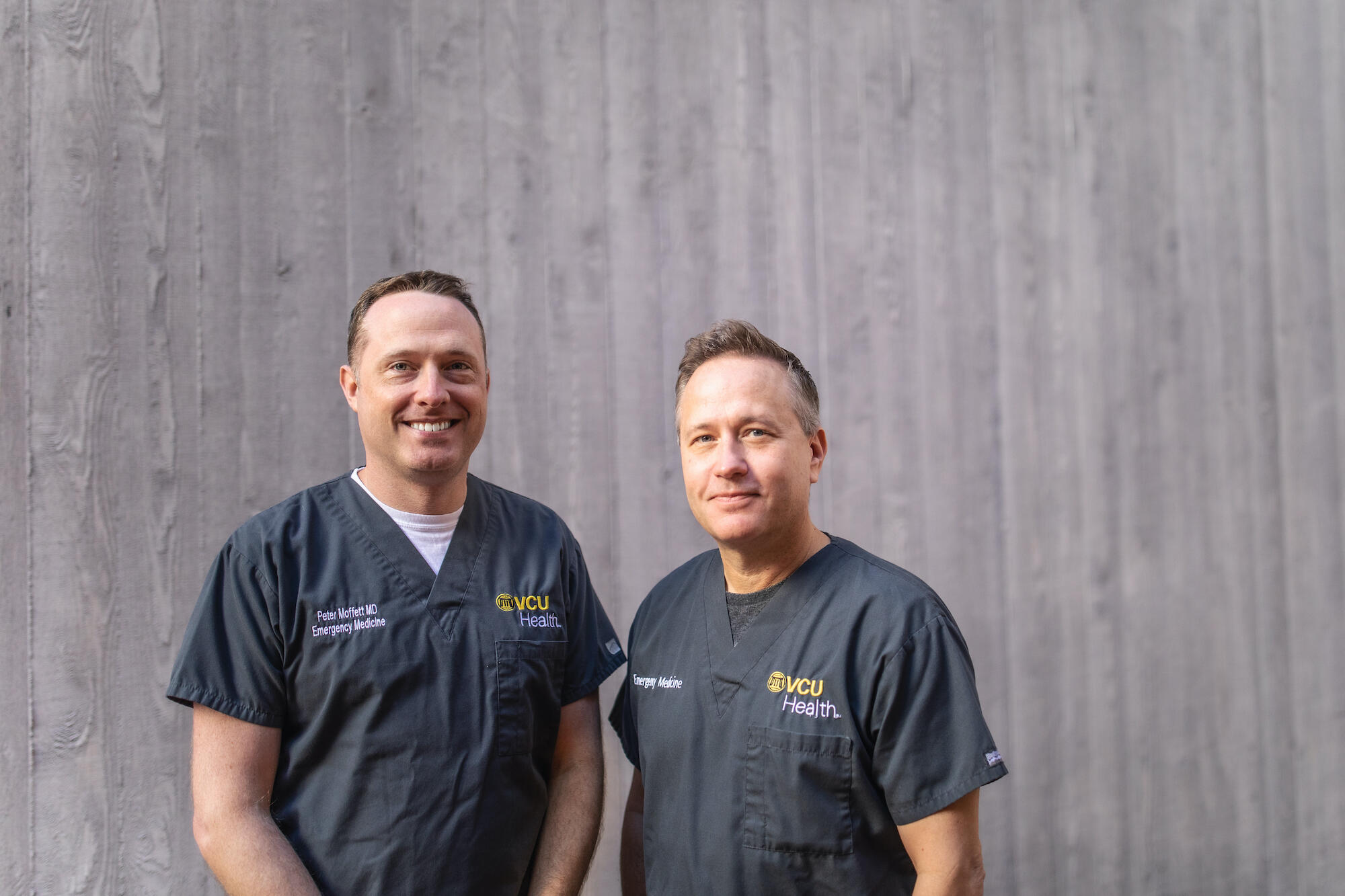 Brandon Wills, right, and Peter Moffett