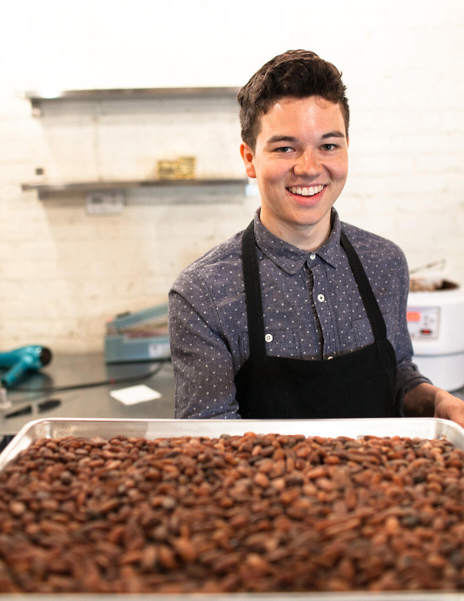  Alexander Burlingame, founder of Upchurch Chocolate Co.