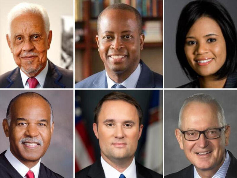 A collage of six poratis 