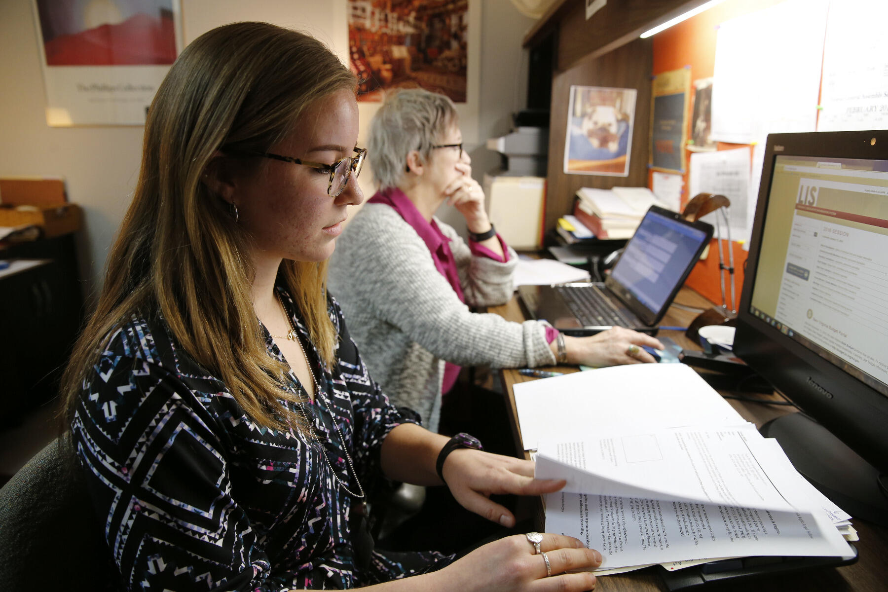 Julia Carney, who interned in the General Assembly as part of the Wilder School's Virginia Capital Semester program, is among this year's Governor's Fellows from VCU.