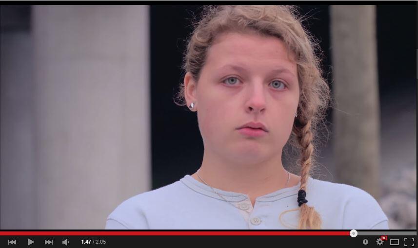 An image from "Power of Touch: An Intimate Partner Violence PSA"