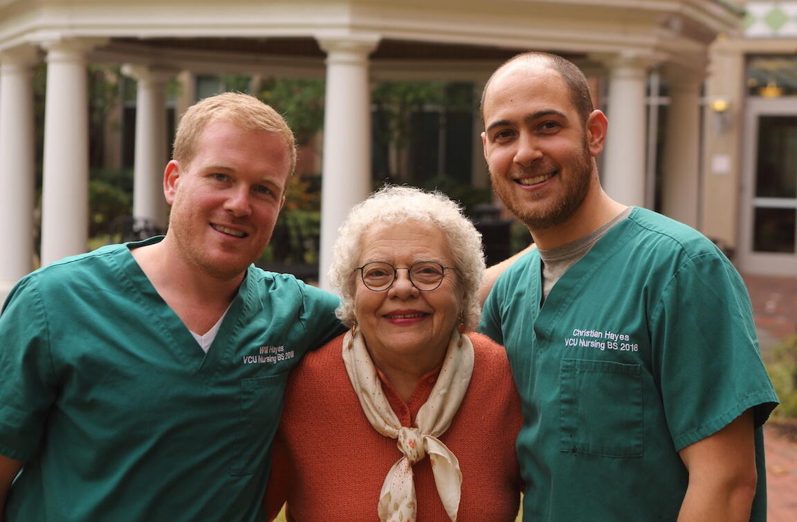 Brothers Will and Christian Hayes with their cousin, Corinne Dorsey.