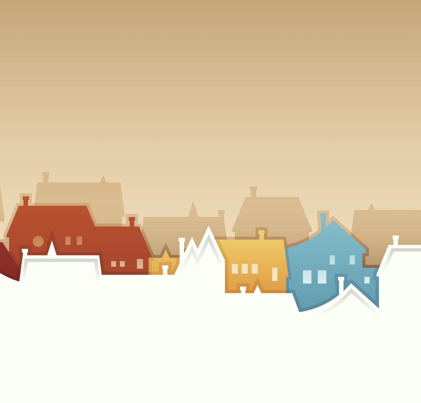 illustration of houses