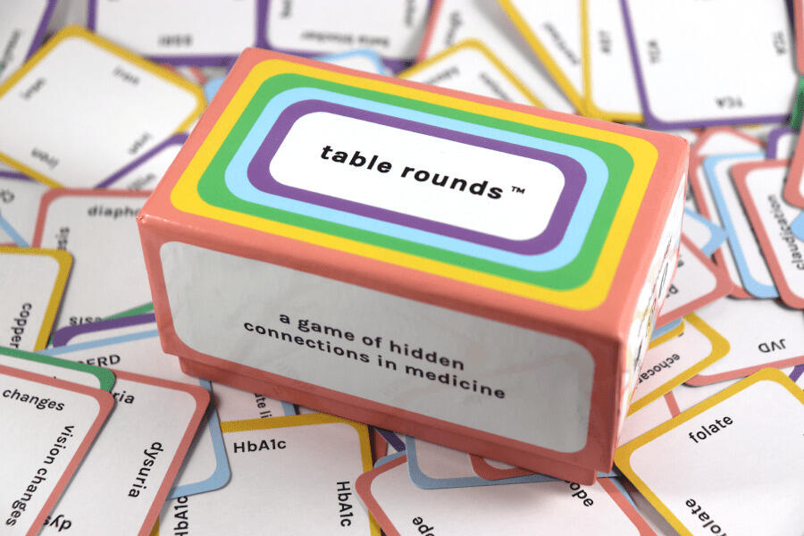 box for a card game called table rounds