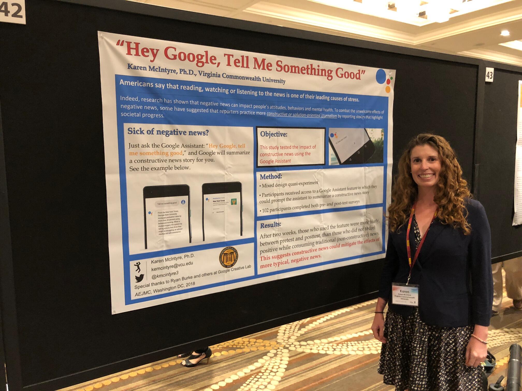 Karen McIntyre, Ph.D., an assistant professor in the Richard T. Robertson School of Media and Culture in the College of Humanities and Sciences, is a leading scholar in the field of solutions journalism, which involves rigorous reporting on how people are responding to social problems. (Courtesy photo)