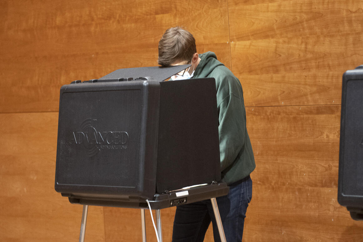 Voting on Election Day 2021 at Virginia Commonwealth University