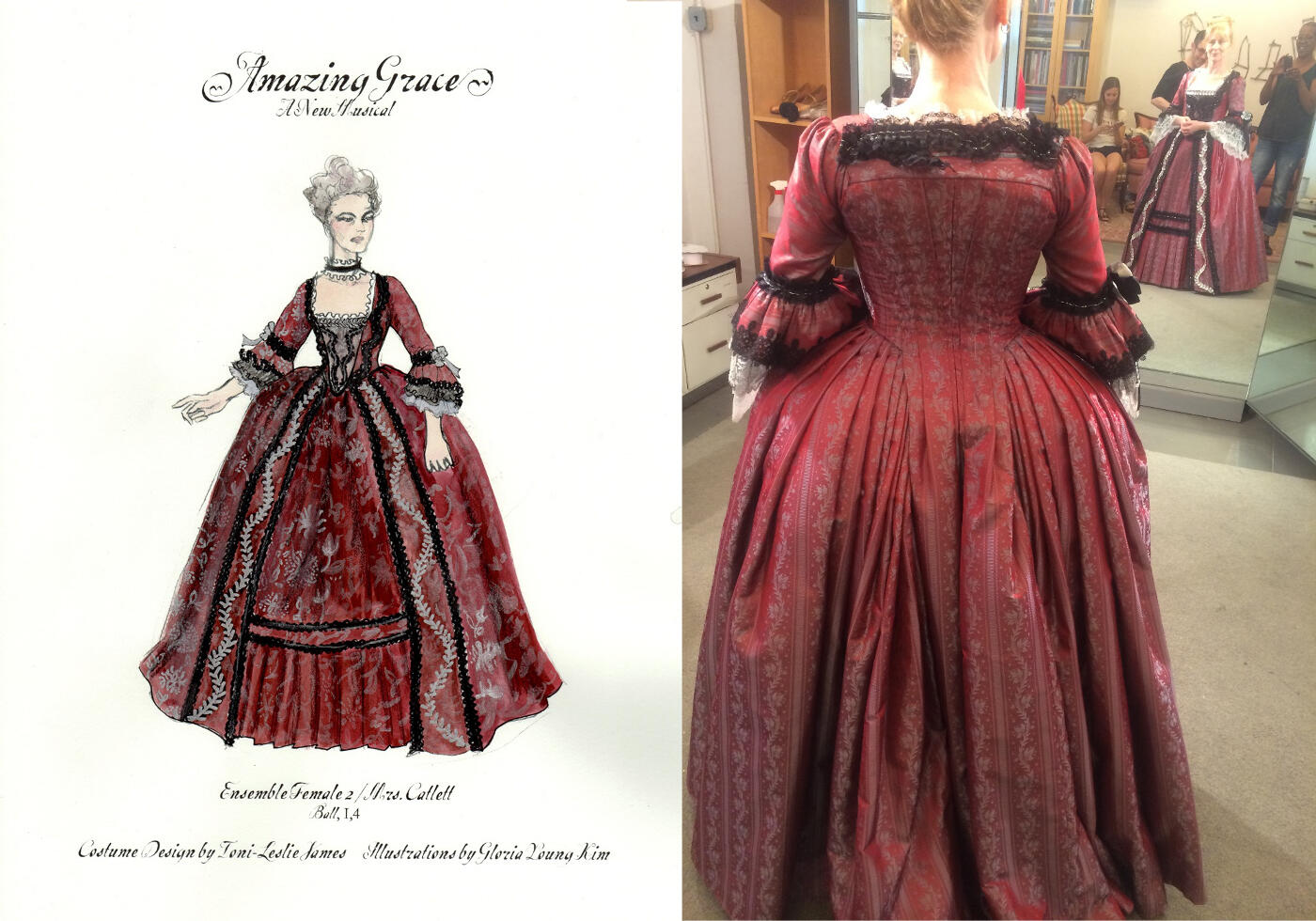 A team led by VCU's Toni-Leslie James is creating the costumes for "Amazing Grace" "from tricorne-to-buckled-shoe"