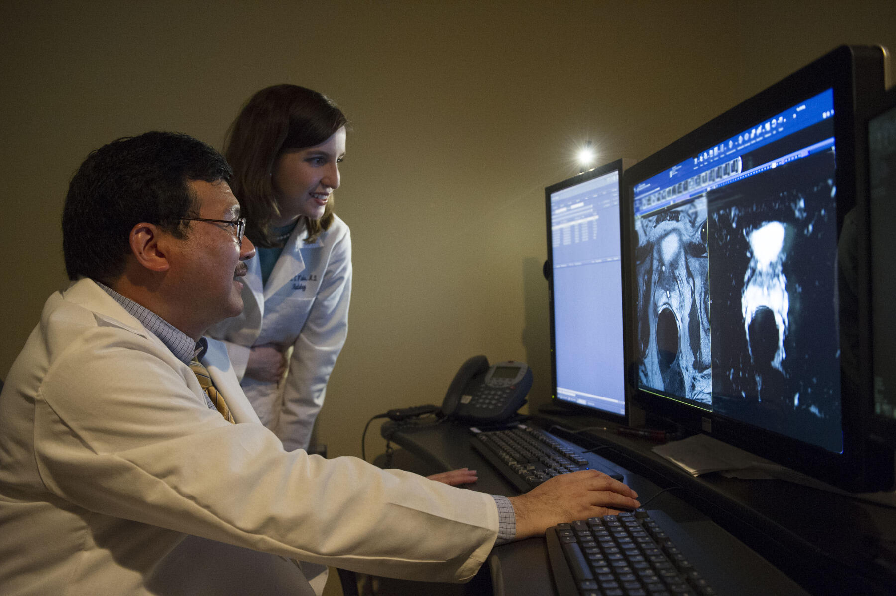 Learning to accurately read prostate MRI sequences takes years to do well. Yu’s team, including Sarah Winks, M.D., have more than an 85 percent success rate at diagnosing prostate cancer using MR imaging.
