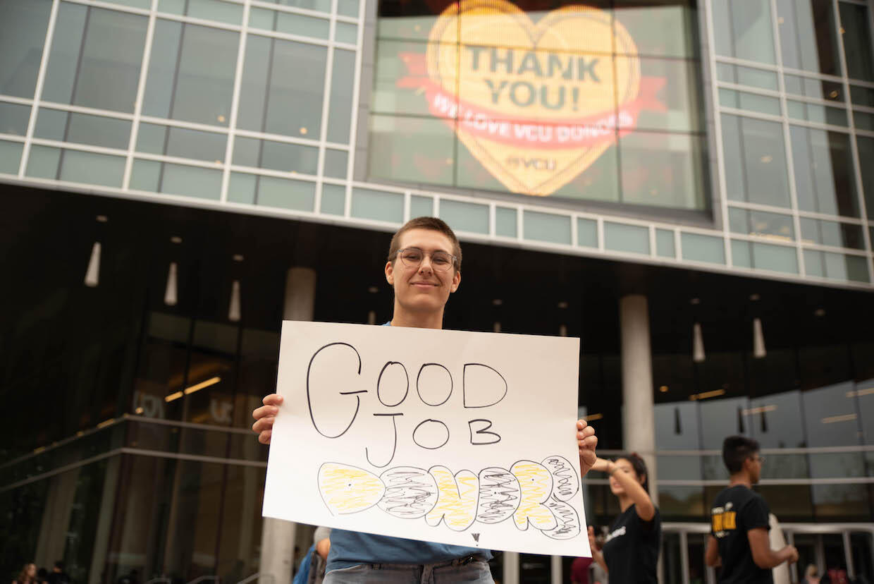 Nearly 30,000 gifts were made to VCU during the past fiscal year, which ended June 30. (Photo courtesy of Development and Alumni Relations Communications)