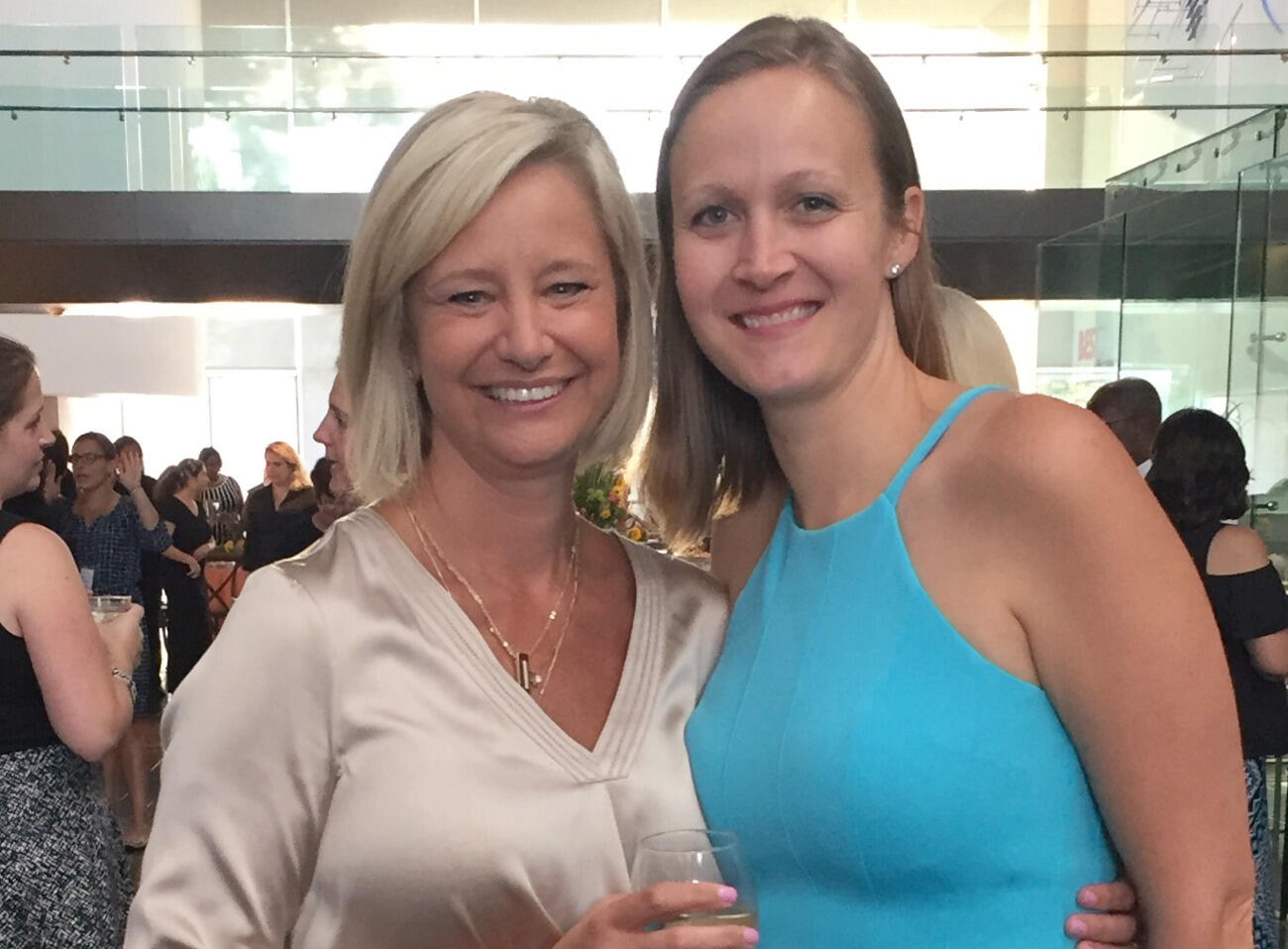 Kim Jarrelle and Janet Makris.