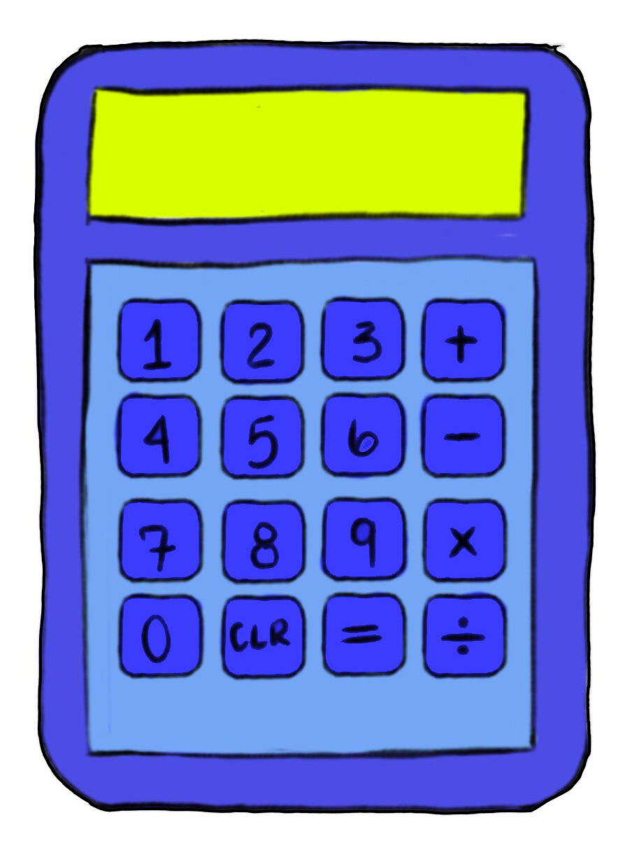illustration of a calculator