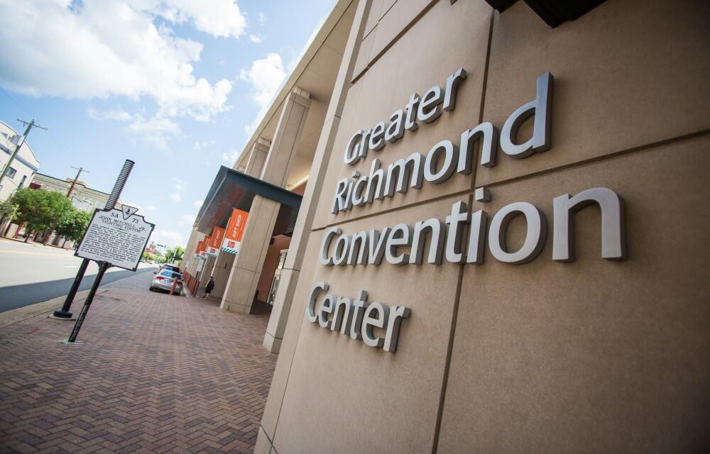 Image of the side of the Greater Richmond Convention Center