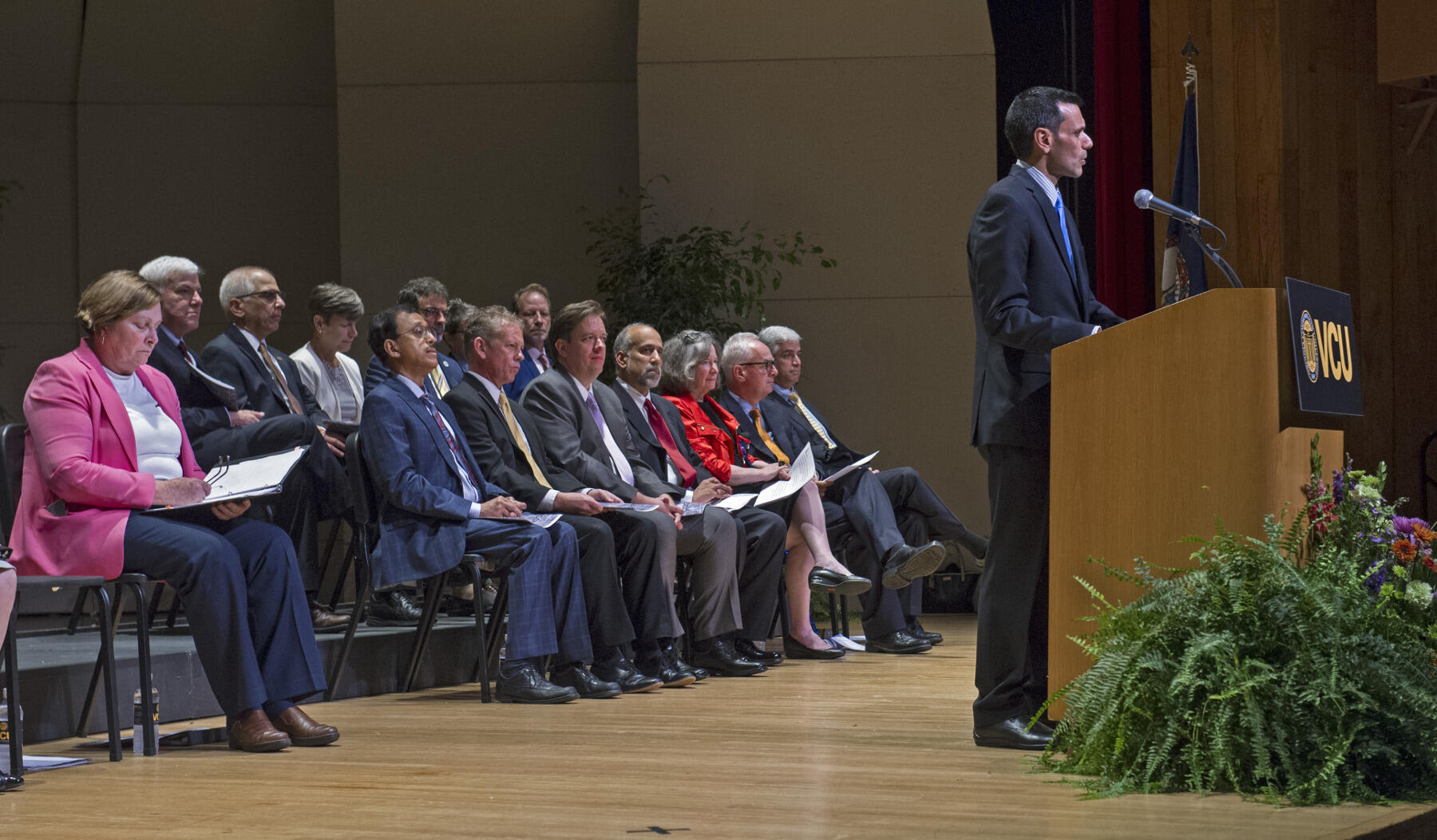 President Michael Rao delivered an unwavering message about the university’s values following the Aug. 11-12 Unite the Right rally in Charlottesville.