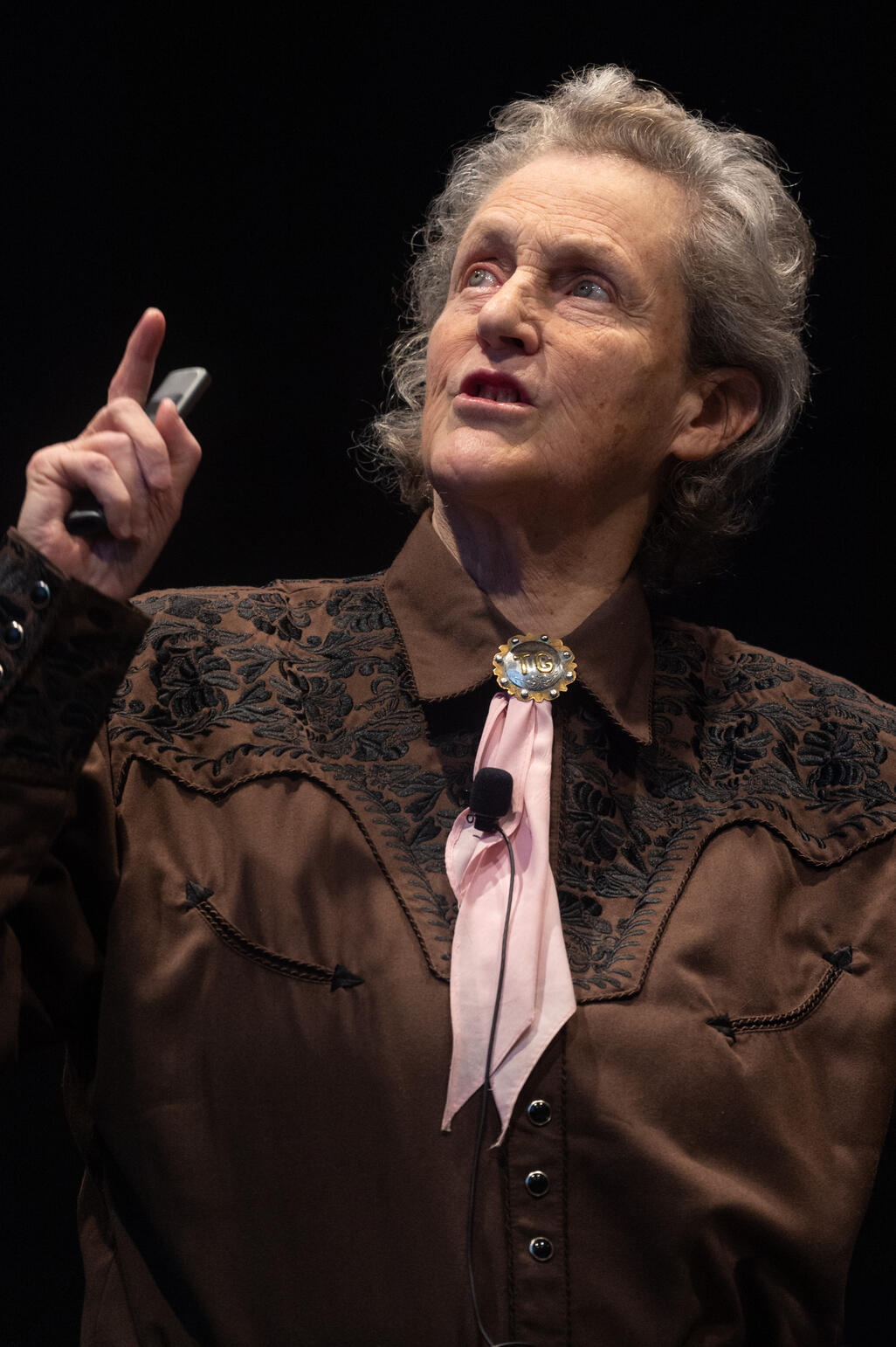 Temple Grandin speaking to an audience.