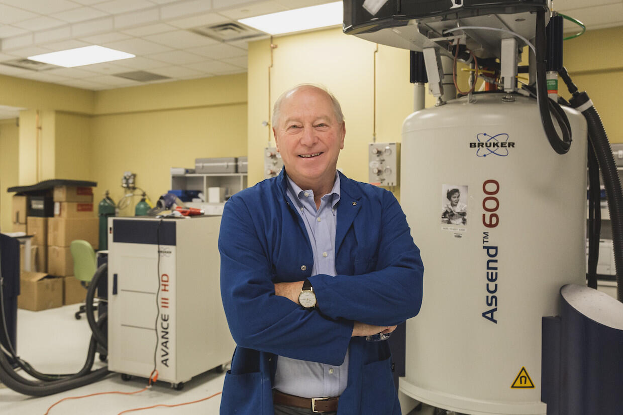 B. Frank Gupton in the Medicines for All lab.