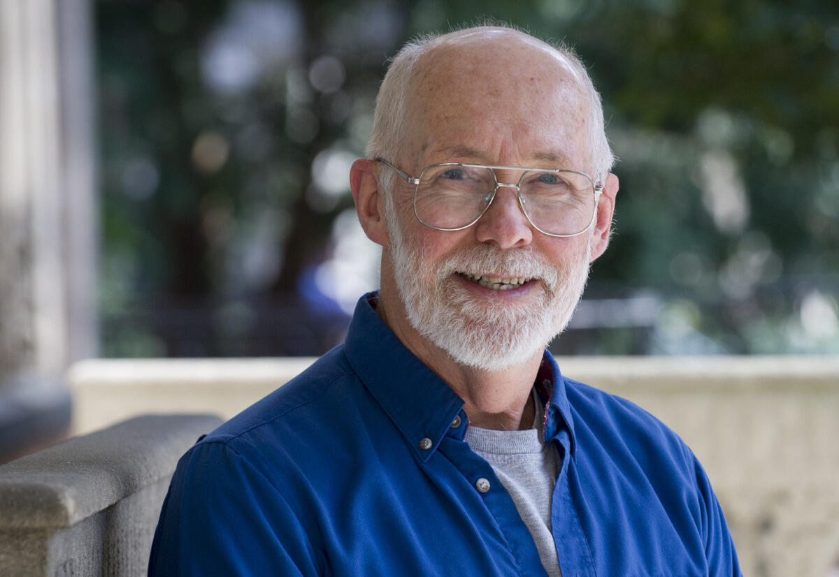 VCU professor emeritus Everett Worthington standing outside.