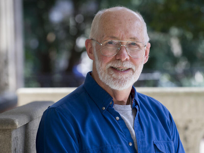 VCU professor emeritus Everett Worthington standing outside.
