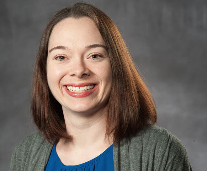 A portrait of a woman from the chest up