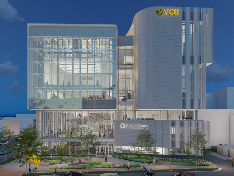 A 3D illustration for the CoStar Center for Arts and Innovation at VCU.