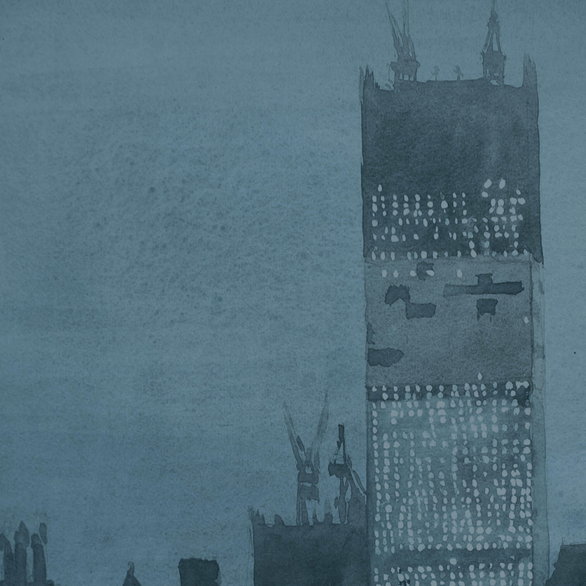 9/11 conceptual illustration of one of the World Trade Center towers