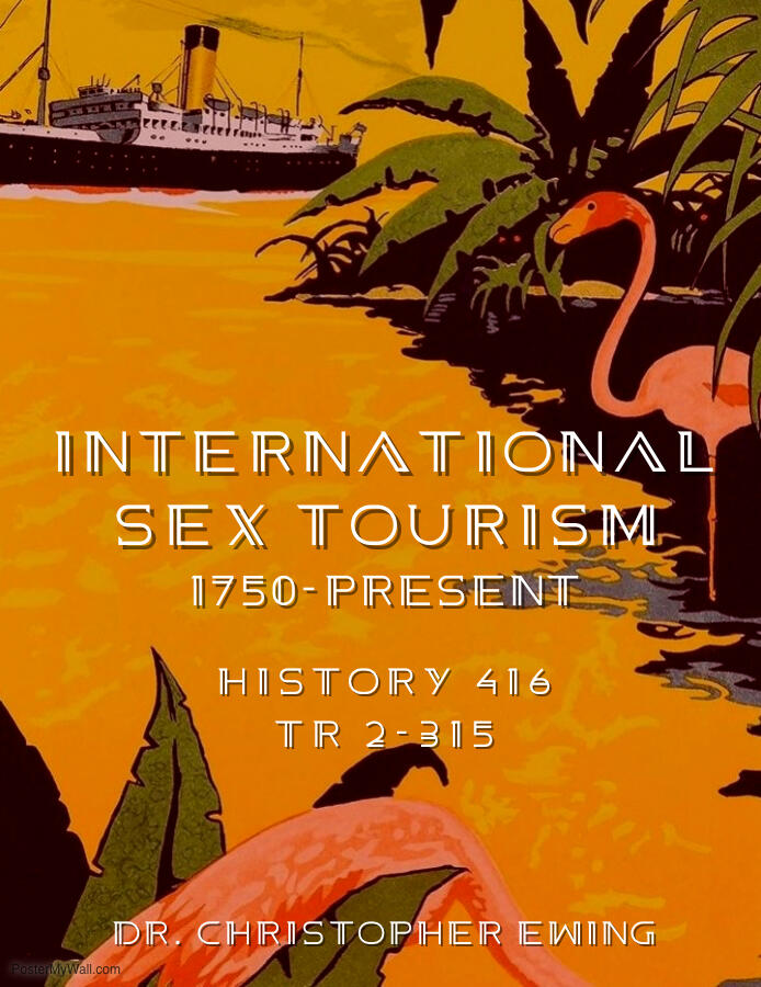 Christopher Ewing's course, "International Sex Tourism 1750-Present,” is exploring the history of international sex tourism, from the second half of the 18th century up to the modern era.