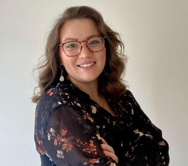 A portrait of a woman from the best up