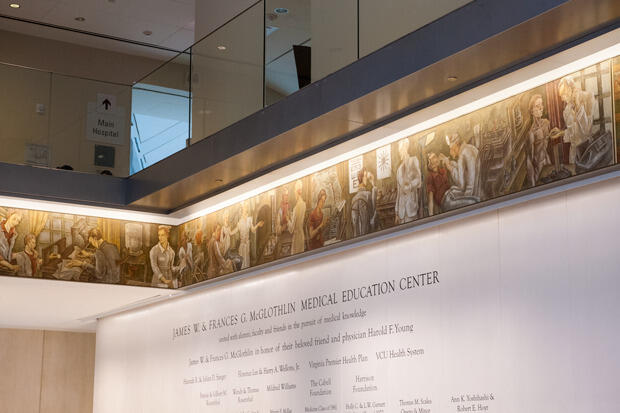 The medical murals painted by George Murrill