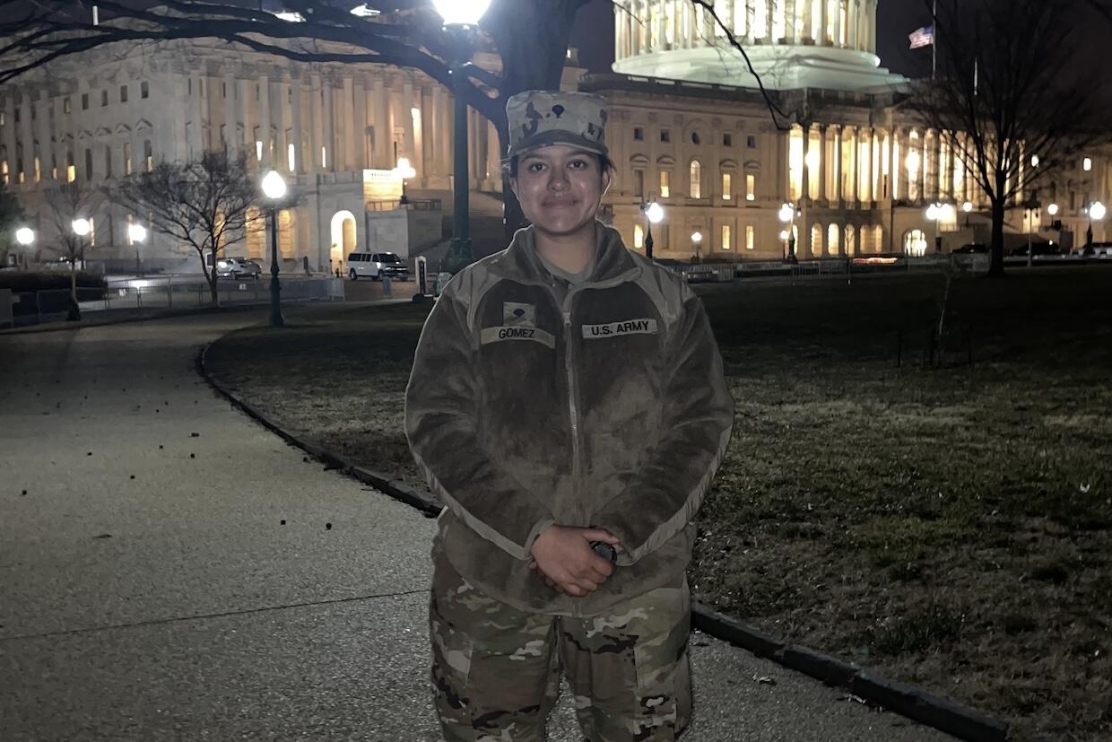Eveline Gomez Escalante outside the U.S. Capitol.