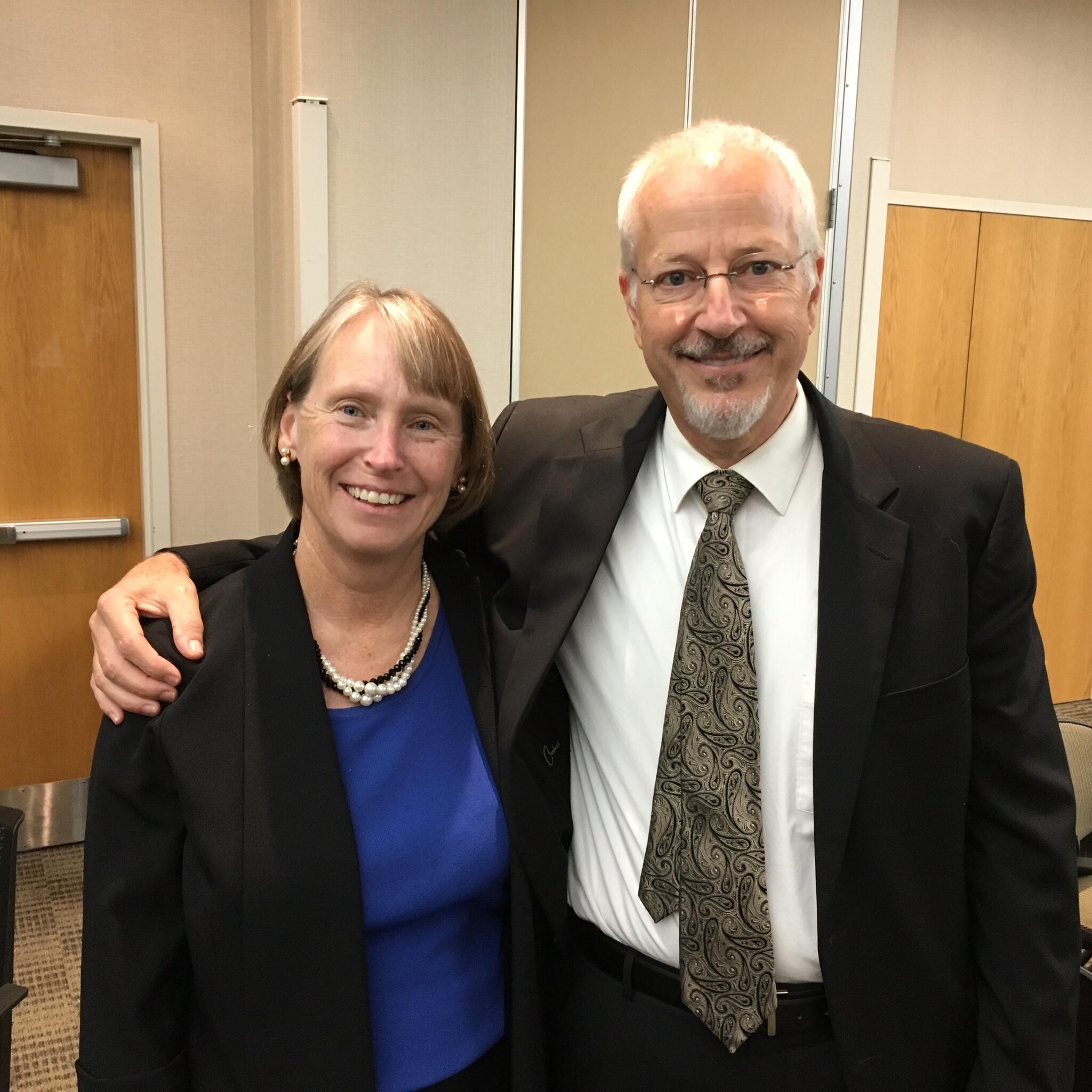 Kim Keith, M.D., with Harry Kraus, M.D.