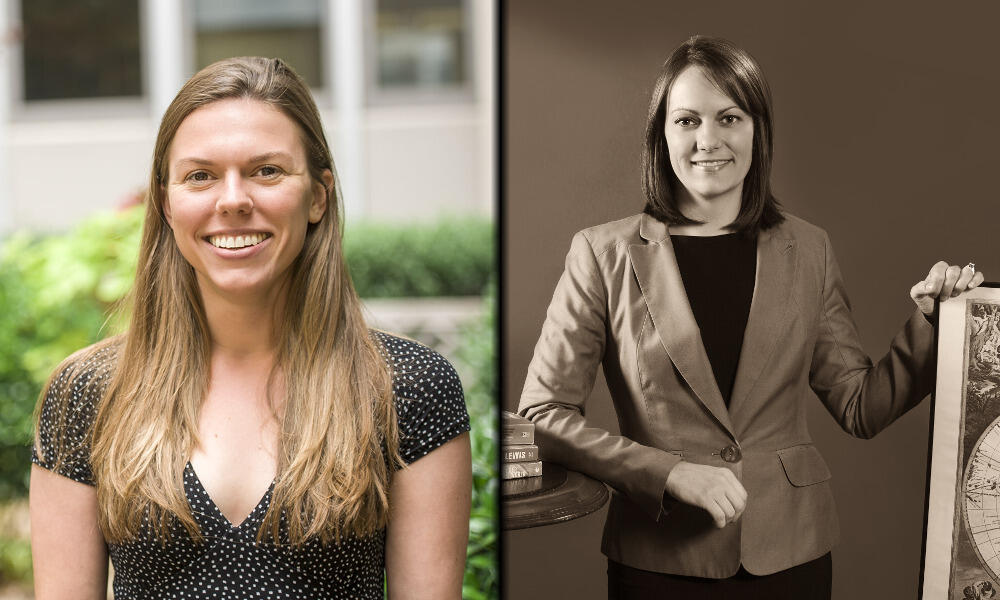 Teri Dulong-Rae, at left<br>
Carrie LeCrom, Ph.D., at right