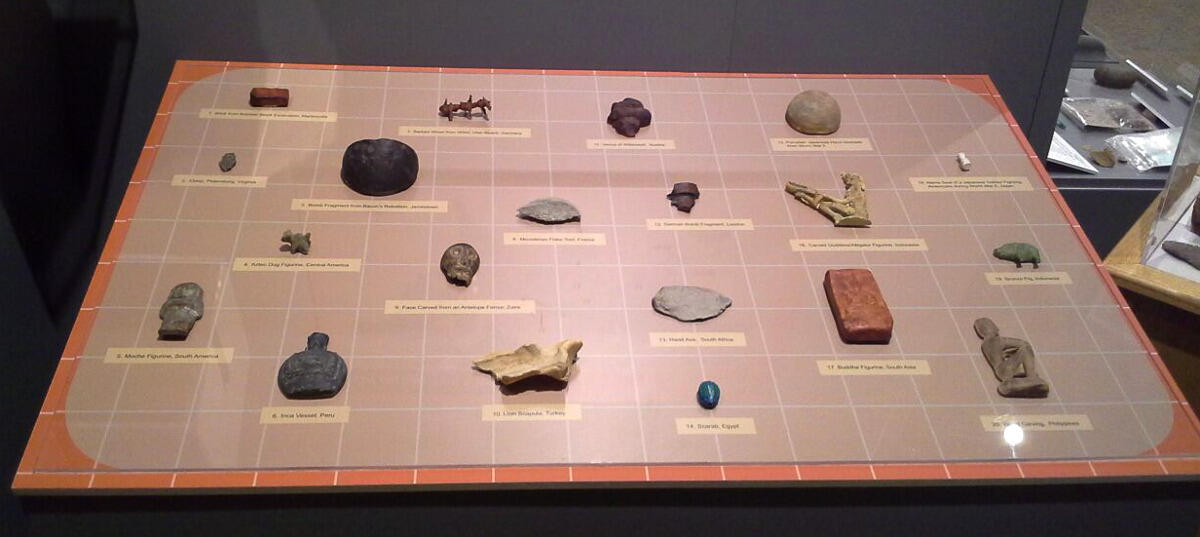 VCU students helped design the new Virginia Museum of Natural History exhibit, "Exploring Virginia," and produced many of the 3-D printed artifact replicas on display.