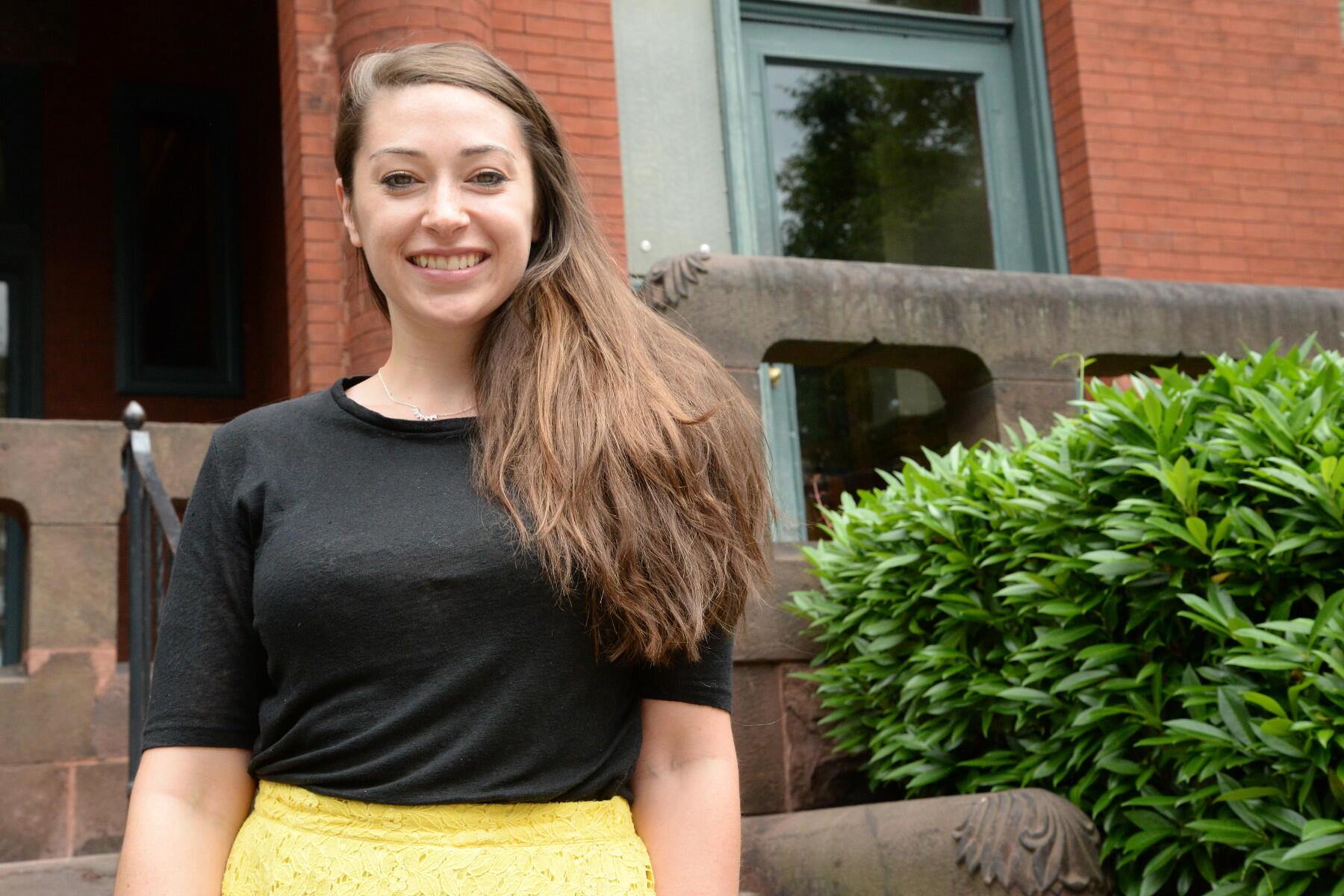 Alexandra Martelli, a doctoral candidate in the Department of Psychology in the College of Humanities and Sciences, is the lead author of the study, “When Less is More: Mindfulness Predicts Adaptive Affective Responding to Rejection via Reduced Prefrontal Recruitment." (Photo by Brian McNeill, University Relations)