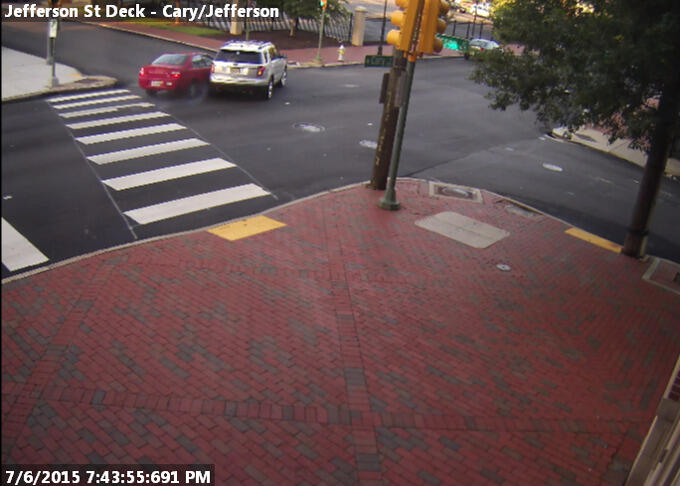 VCU security camera footage has been used to capture vehicular accidents.