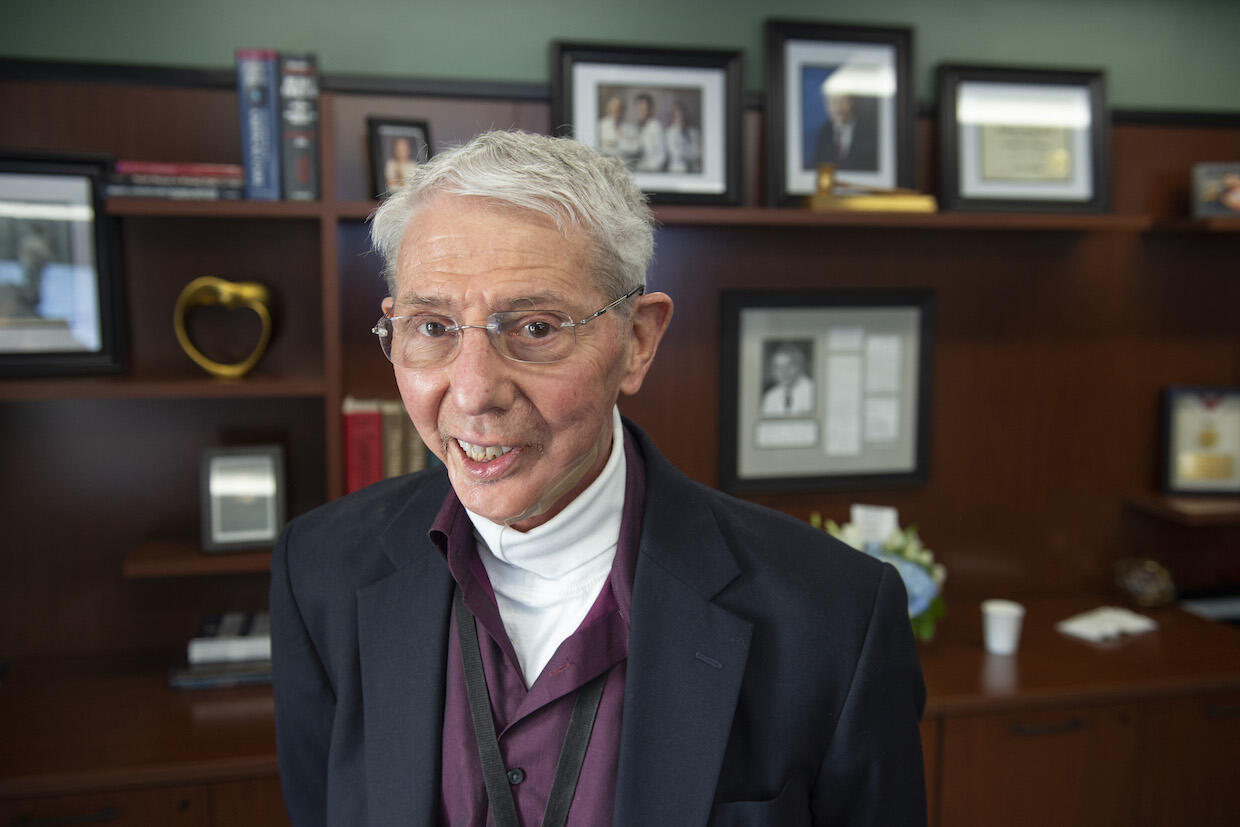 Michael Hess, M.D., in a faculty office.
