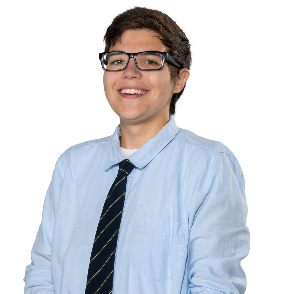 Portrait of Aaron Kemmerer in a tie.