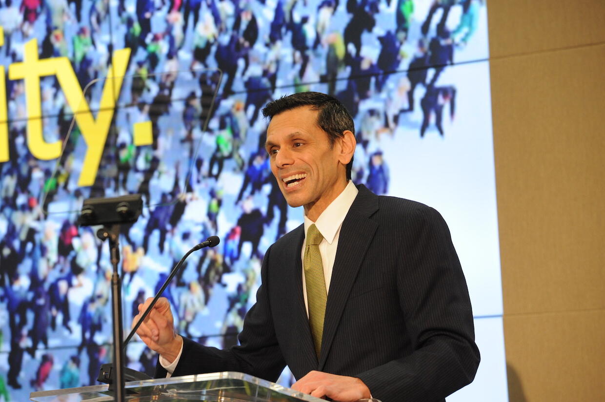 President Michael Rao, Ph.D., announced the Health Innovation Consortium on Thursday during the State of the University Address.