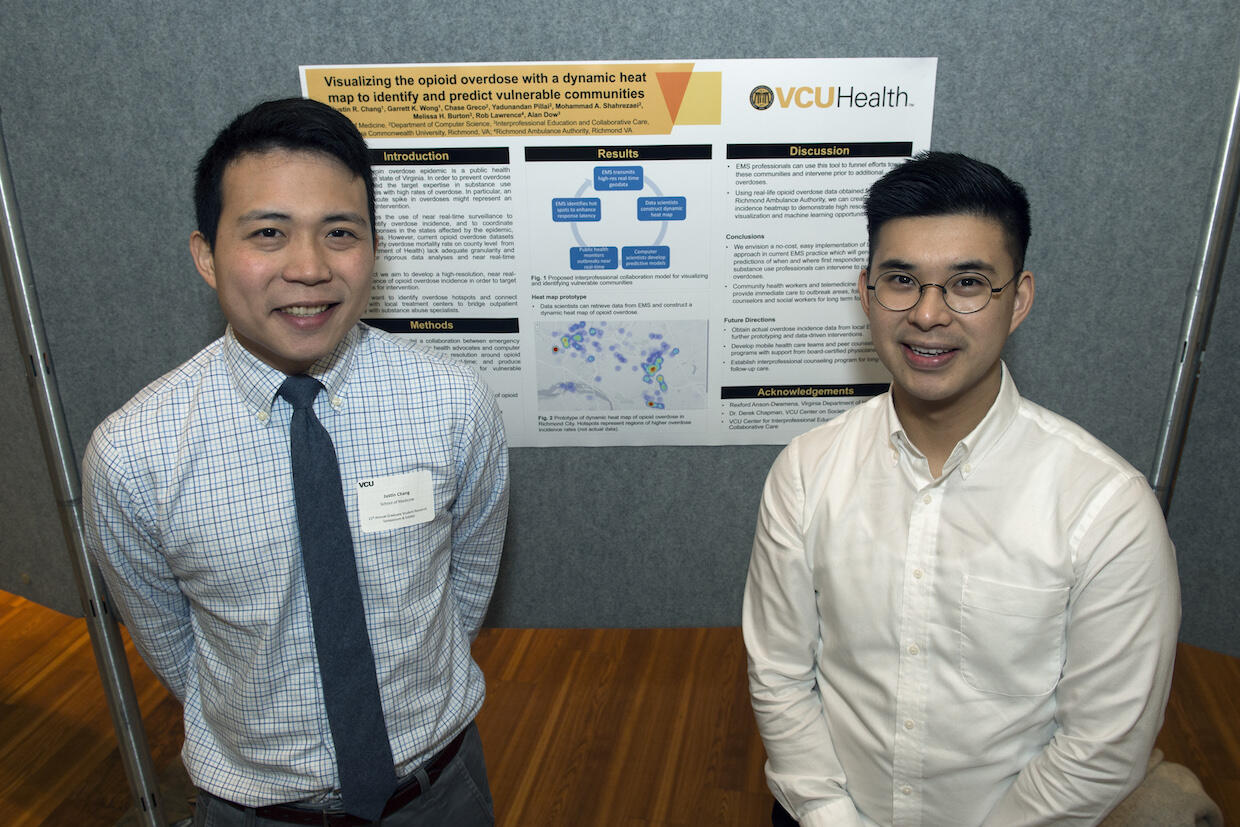 Justin Chang and Garrett Wong. (Photo by Kevin Morley, University Relations)