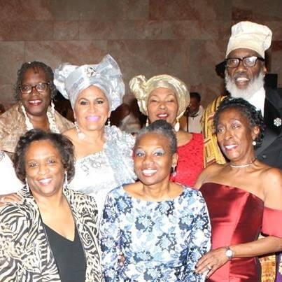 A group of former Ezibu Muntu African Dance Company members.