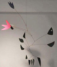  Alexander Calder's Two Polychrome Flowers with Black Leaves, 1959.

Image courtesy of a private collection of the VCU Alumnus
(c)2004 Estate of Alexander Calder/Artists Rights Society (ARS), New York.