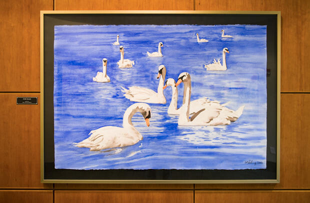 "Irish Swans," by W. Baxter Perkinson Jr.