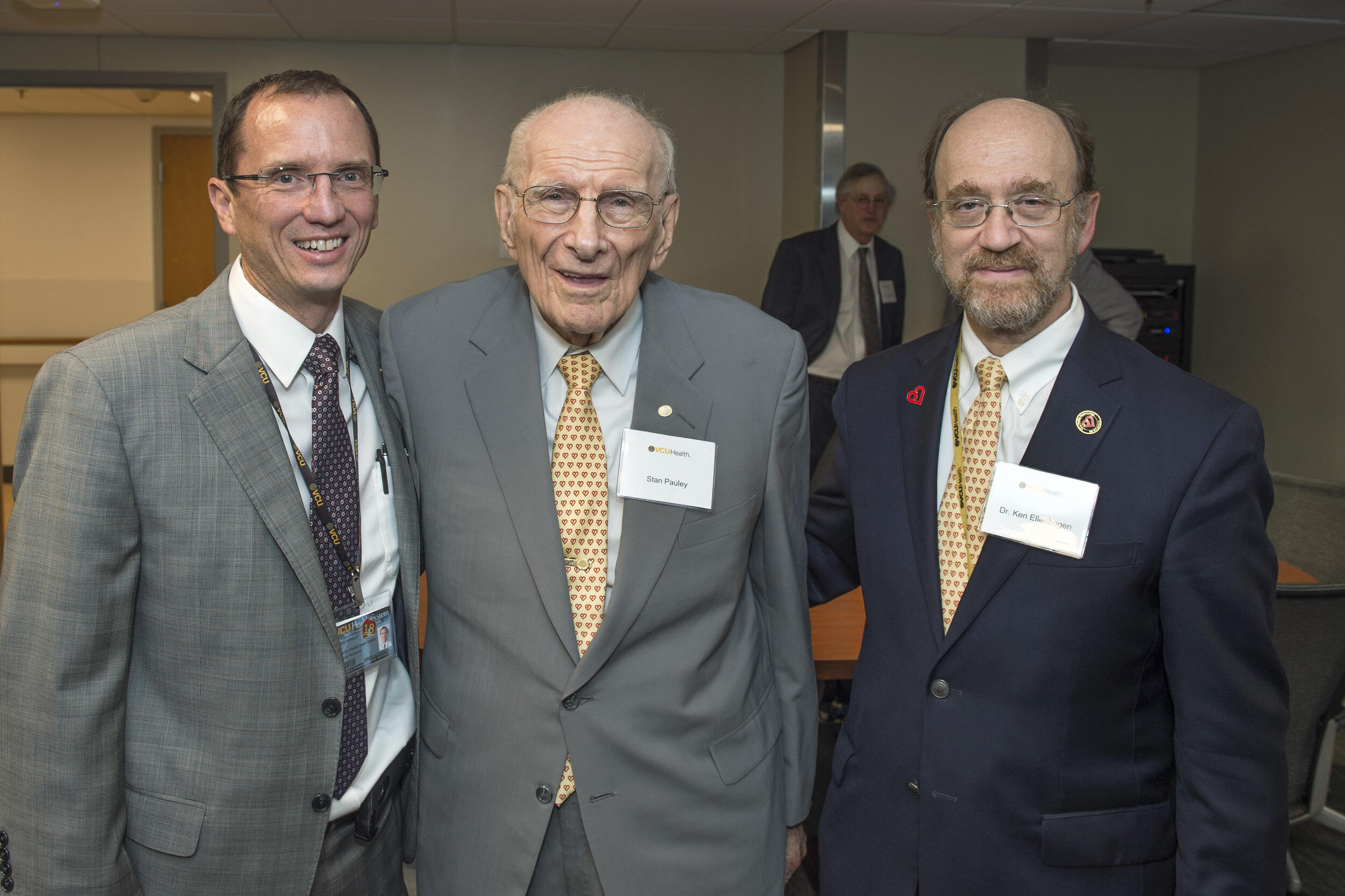 From left: Greg Hundley, Stanley Pauley, and Kenneth Ellenbogen.