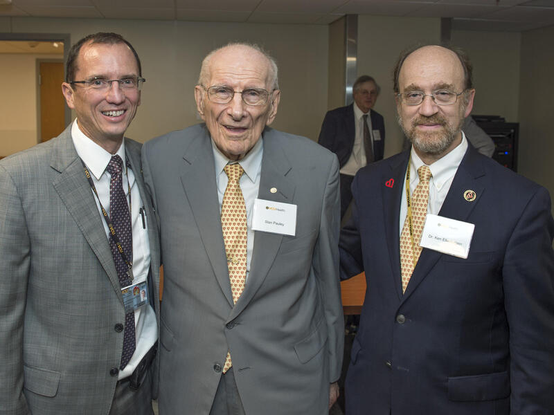 From left: Greg Hundley, Stanley Pauley, and Kenneth Ellenbogen.